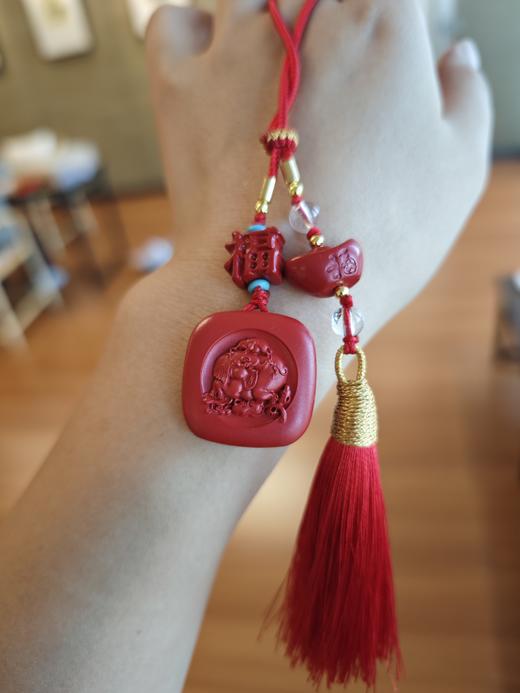 ²【安然水晶】高品朱砂包挂/车挂LS-61（48小时鉴赏期） HM02-CRMM-ARSJ 商品图7
