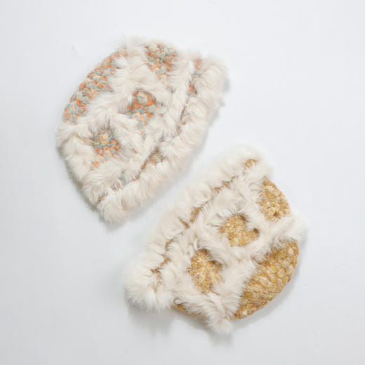 冬季韩系兔毛混色彩线毛绒盆帽-纪念日百货门店同款167045075 商品图0