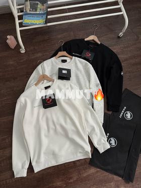 mammut加绒加厚Core系列中间层锁温保暖卫衣打底衫