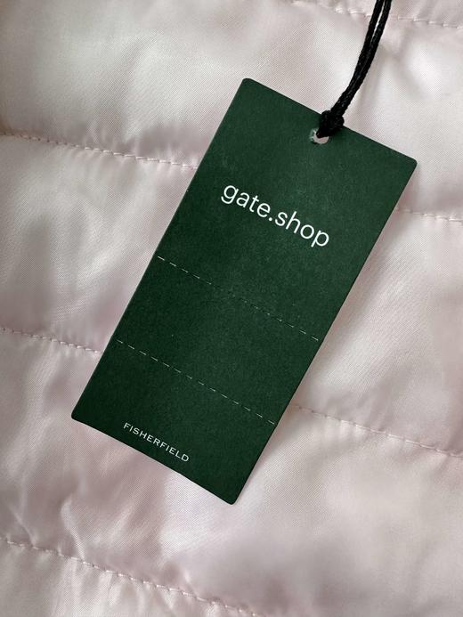 贝壳三 珠光粉色亮面儿童连帽棉服绗缝防风轻薄拉链棉衣C120527 商品图5