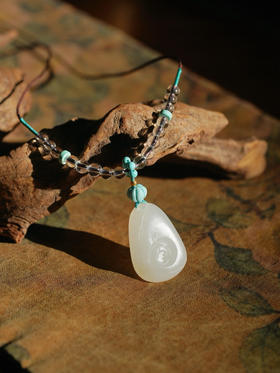 和田玉凤首吊坠