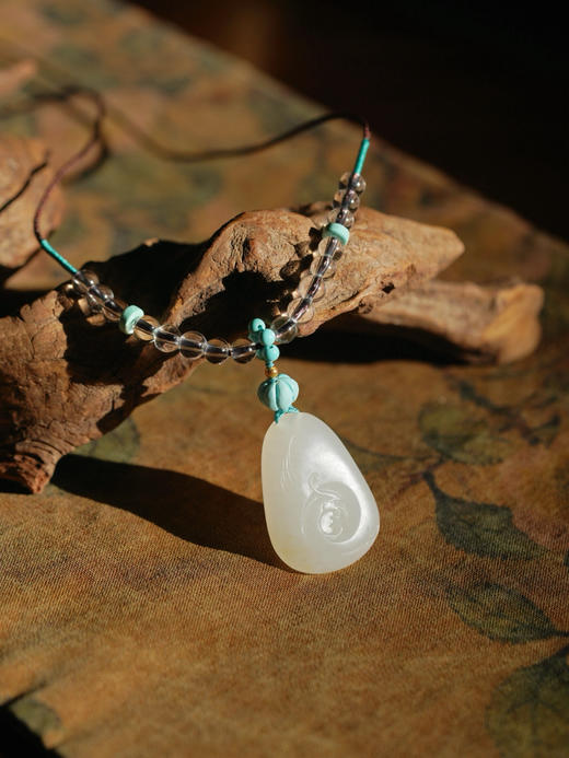 和田玉凤首吊坠 商品图0