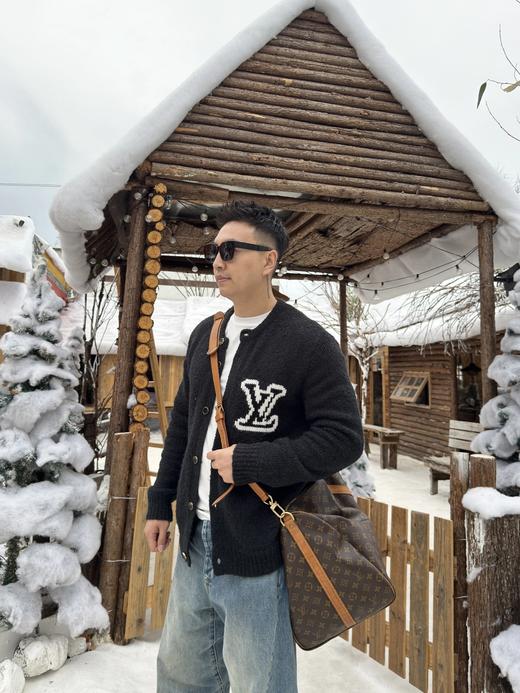 驴家  25FW 字母logo厚针嵌花针织开衫（DY） 商品图3