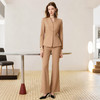 IWY/卡其色长袖西装套装女高级感气质显瘦通勤职业装商务风WC098+WP098 商品缩略图0