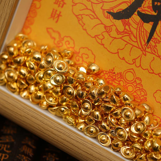 灵机生活馆2026黄财神·开财补库相框摆件幸运物家居办公室开业 商品图2