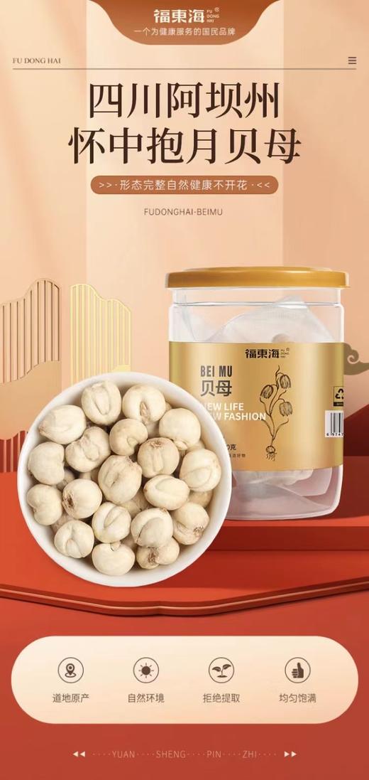 【福东海】贝母 50克/瓶 商品图1