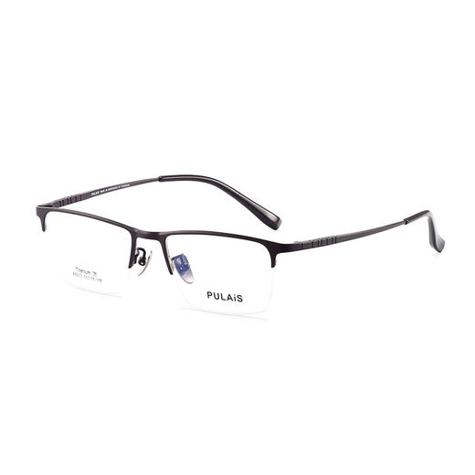 普莱斯光学镜框A6203 经典半框 半钛材质 舒适鼻托 稳固桩头 商务休闲 三色可选 商品图0