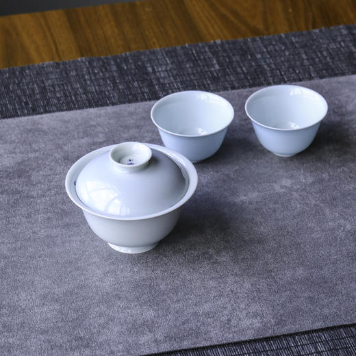 【曰何】天蓝釉对杯 商品图3