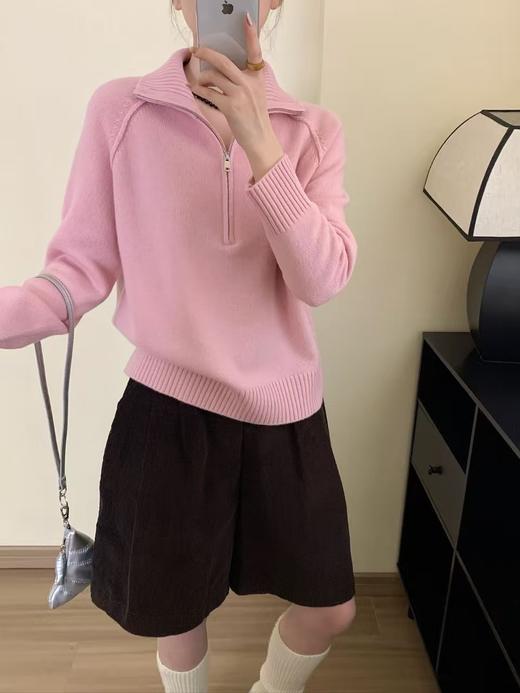 DJ貉羊绒版拉链针织毛衣5808 商品图0