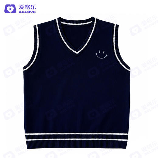 学院风毛衫V领针织马甲（春秋款） 商品图3