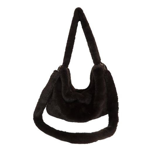 简约斜跨韩系毛绒单肩包-纪念日百货门店同款167293845 商品图1