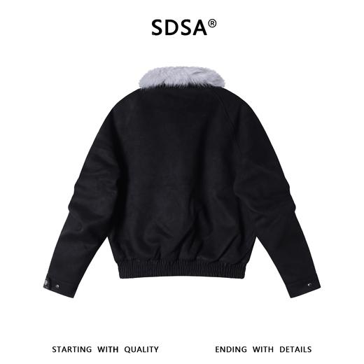 G727SDSA男士秋冬新款痞帅男装设计感毛绒领翻领夹克外套百搭时尚个性 商品图5