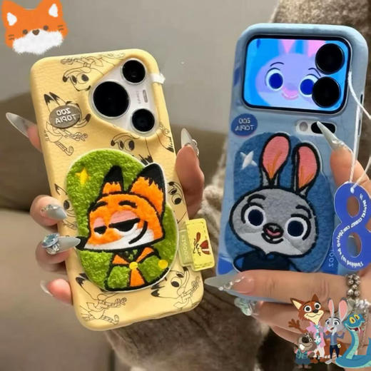 （苹果型号）🦊🐰这一站是“疯狂动物城”✌🏻手机壳来啦！！⁠朱迪尼克真的可爱暴击啊‼️ 【疯狂动物城手机壳】苹果、⁣华为全场💰19.9❗️ 朱迪的胡萝卜元素、尼克的坏笑细节直接戳中❤️ 商品图3