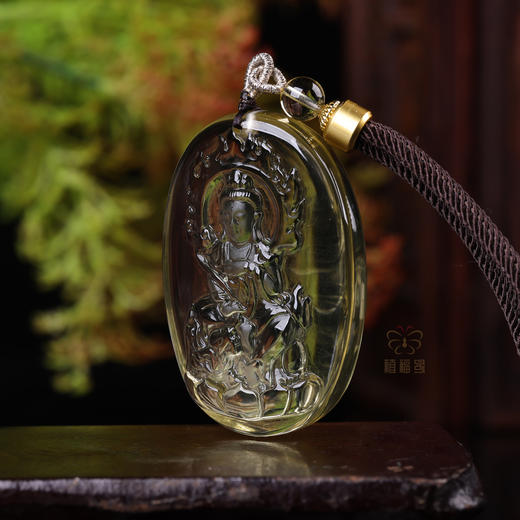 【文殊菩萨】黄水晶八大守护神坠   ZX2512009 商品图1