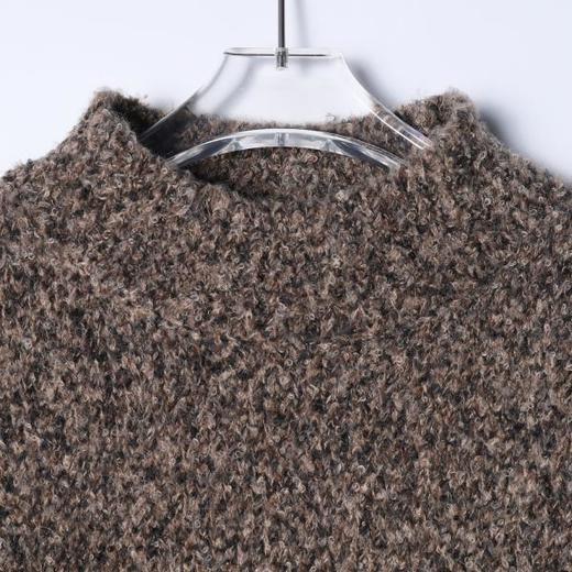 7710SDSA男士秋冬新款痞帅男装潮牌慵懒风立领毛衣百搭时尚套头针织衫 商品图2