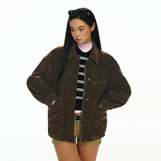 Ariseism 美式复古设计感短外套女秋季新款修身上衣 商品图0