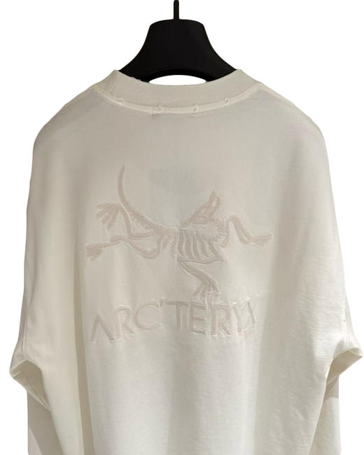 中性款破损刺绣长袖T恤ba003 商品图2