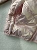 贝壳三 珠光粉色亮面儿童连帽棉服绗缝防风轻薄拉链棉衣C120527 商品缩略图8