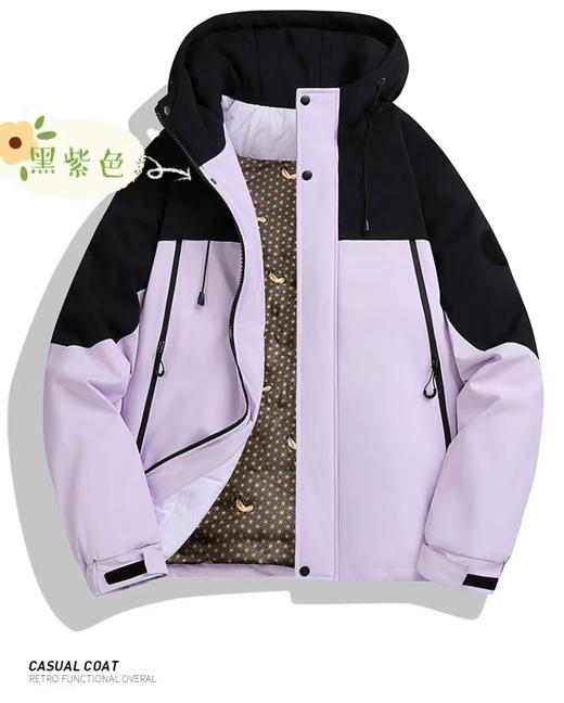 【易诗顿拼接撞色冲锋羽绒服款号099】-YCTX 商品图7