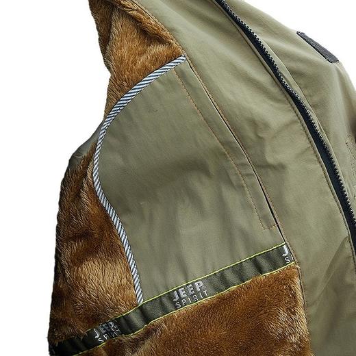 JEEP SPIRIT秋冬大码棉衣冬装男加绒加厚宽松冬装外套HL6632 商品图4