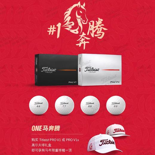 Titleist泰特利斯高尔夫球26新款PRO V1 V1X马年礼盒球新年限量礼品 商品图1