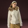 Ariseism 美式复古设计感可拆卸毛领外套女冬季新款 商品缩略图2