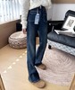 四季款升级两粒扣高腰360°四面超弹土耳其微喇牛仔裤 商品缩略图5