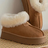 PLAT BASE ·真皮羊毛雪地靴｜明星同款！真皮+羊毛，保暖又时髦，厚底秒拉腿长！ 商品缩略图0