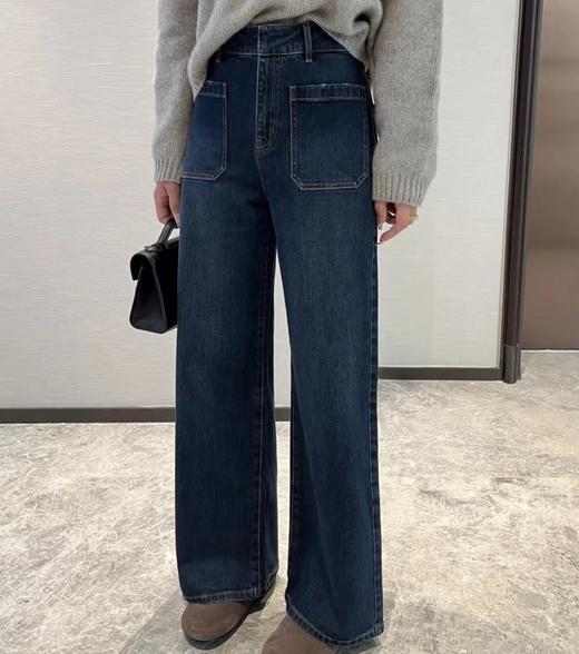 预售 重磅渠道  cd口袋牛仔裤 土耳其进口面料 超拉腿长 商品图0