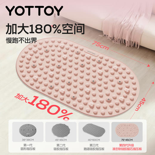 YOTTOY液态软硅胶指压板原地超慢跑中医减肥足底按摩垫脚踩趾压板 商品图2