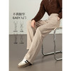【年终特卖】熙世界窄版阔腿裤冬季加绒裤2025新款垂感面膜裤加厚休闲直筒裤 商品缩略图2