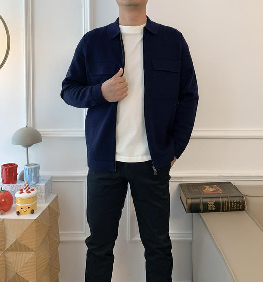 125-4 家属福利 老板羊毛开衫 老朱176/146穿的L 商品图8