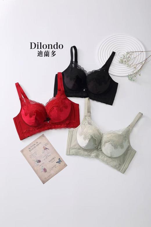 迪兰多车缝无钢圈中厚杯蚕丝养胸护胸聚拢有型2118473 商品图8