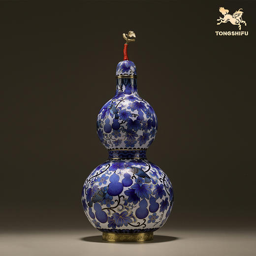 铜师傅《平安福禄》《福禄双全》客厅紫铜葫芦摆件 家居工艺品 商品图3