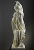 独角鹿西洋古董19世纪法国雕塑名家Albert Ernest Carrier Belleuse签名创作人物主题大理石雕塑作品《持镜女子》 商品缩略图4