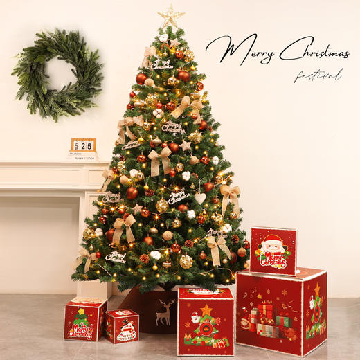 【圣诞系！新款圣诞树】 客厅家用圣诞节场景布置 手工装饰品摆件 套餐小礼品 商品图0