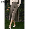oldcolour欧珂春秋季纯色简约休闲通勤日常长裙女Q15061422 商品缩略图3