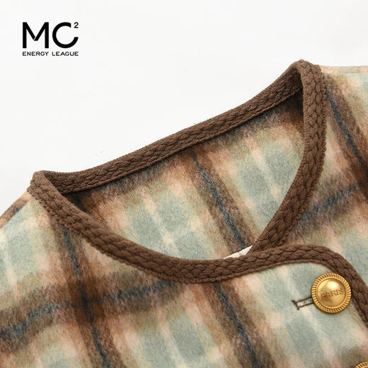 呢料格子小香风羽绒-688090Y3242520 商品图1