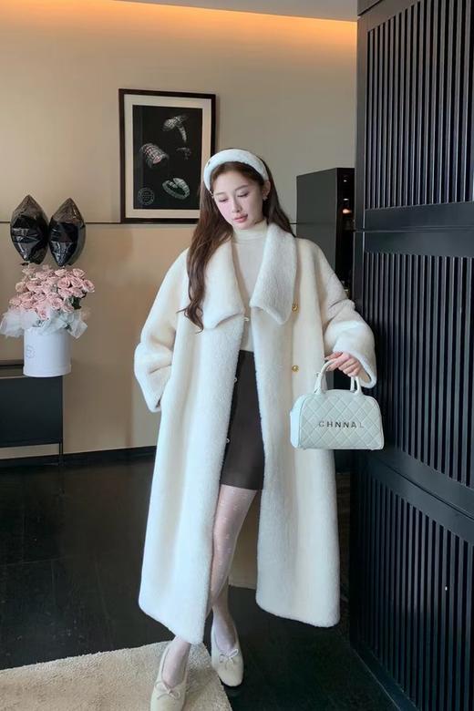 ELLA JADE 名媛气质皮毛一体环保皮草大衣外套 21955 商品图1