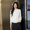 奢姿大码女装2025冬季减龄坑条花边圆领针织衫胖妹妹时尚百搭上衣9654691033 商品缩略图2