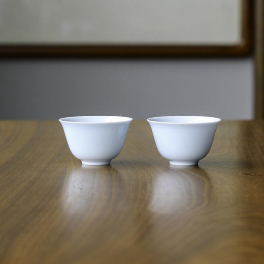 【曰何】天蓝釉对杯 商品图0