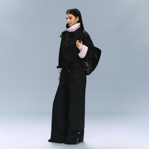 Ariseism 美式复古设计感撞色拼接短外套女秋冬新款修身上衣 商品图1