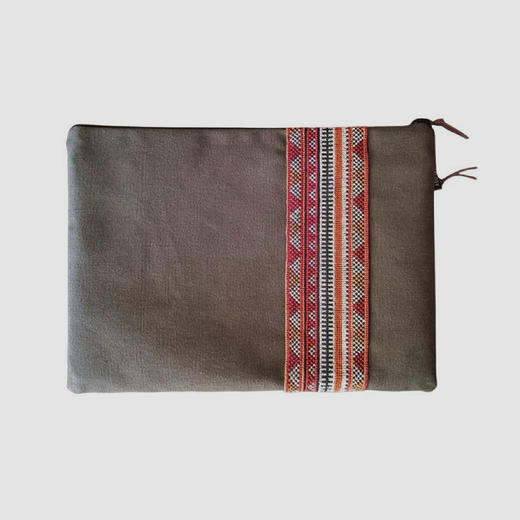 心艺手作：灰色皮革笔记本电脑包 Laptop Sleeve in Grey 商品图2