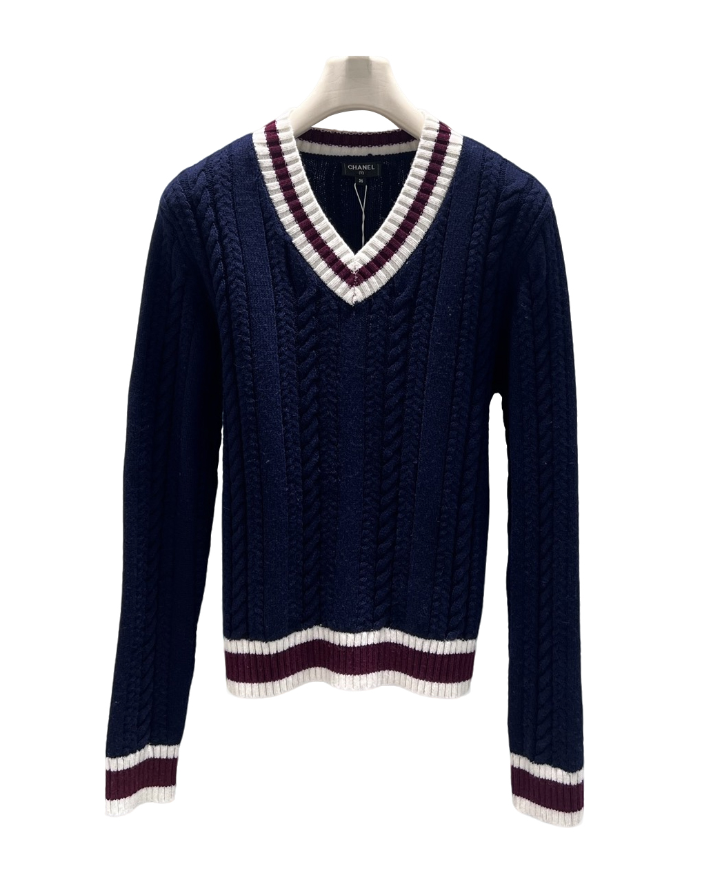 女款V领针织毛衣la025