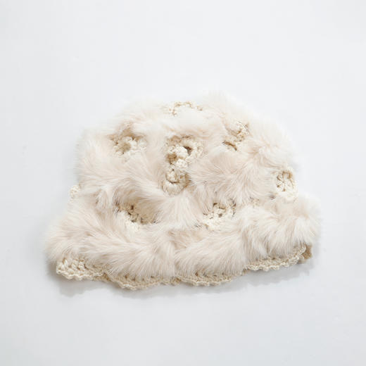 可爱兔兔毛绒钩织花朵毛绒盆帽-纪念日百货门店同款167045104 商品图0