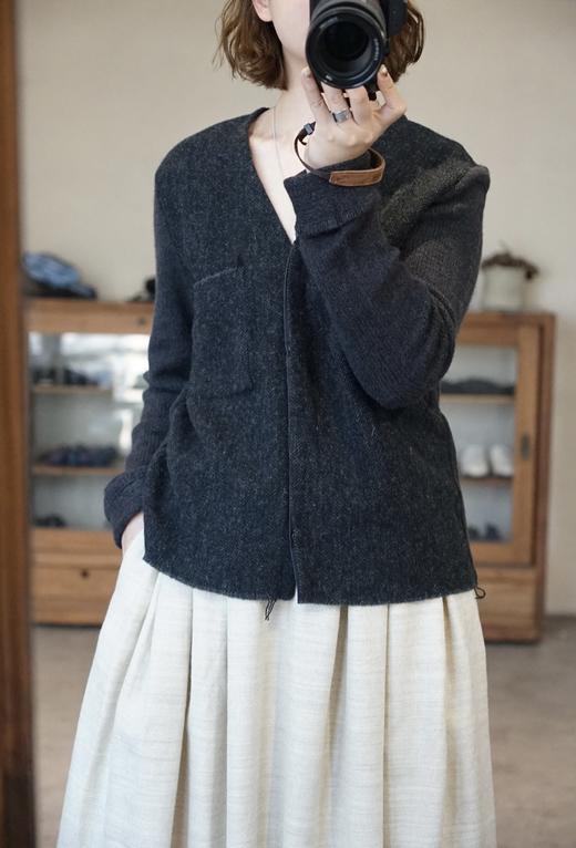 elsa esturgie羊毛v领上衣 商品图7