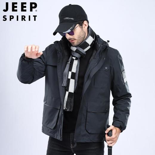 JEEP SPIRIT冲锋衣男女情侣户外防寒服装加厚防风羽绒服男HL8866 商品图3