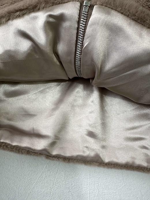 贝壳三 仿皮草马甲复古绒绒立领内搭外穿宽松保暖背心坎肩C120528 商品图5