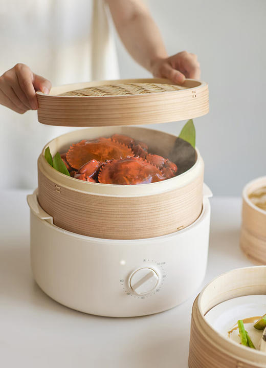olayks.立时2L竹笼电蒸锅-3层 商品图1