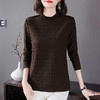 抓绒磨毛女士打底衫2026新款爆款保暖半高领上衣时尚洋气内搭t恤 商品缩略图0